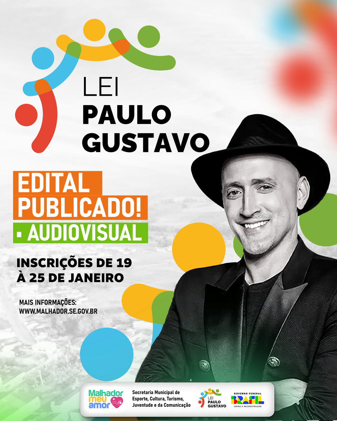 Está disponível o Chamamento Público para Fomento de Ações Culturais na área Audiovisual, em cumprimento da Lei Paulo Gustavo