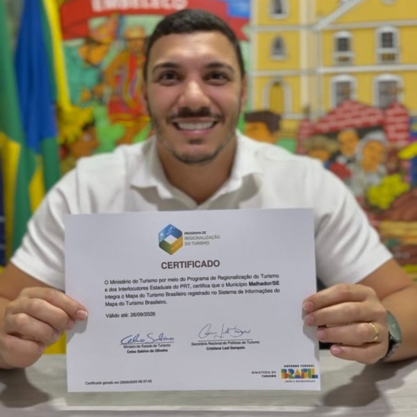 Marco Histórico: Malhador entra no Mapa do Turismo Nacional e garante acesso a incentivos federais