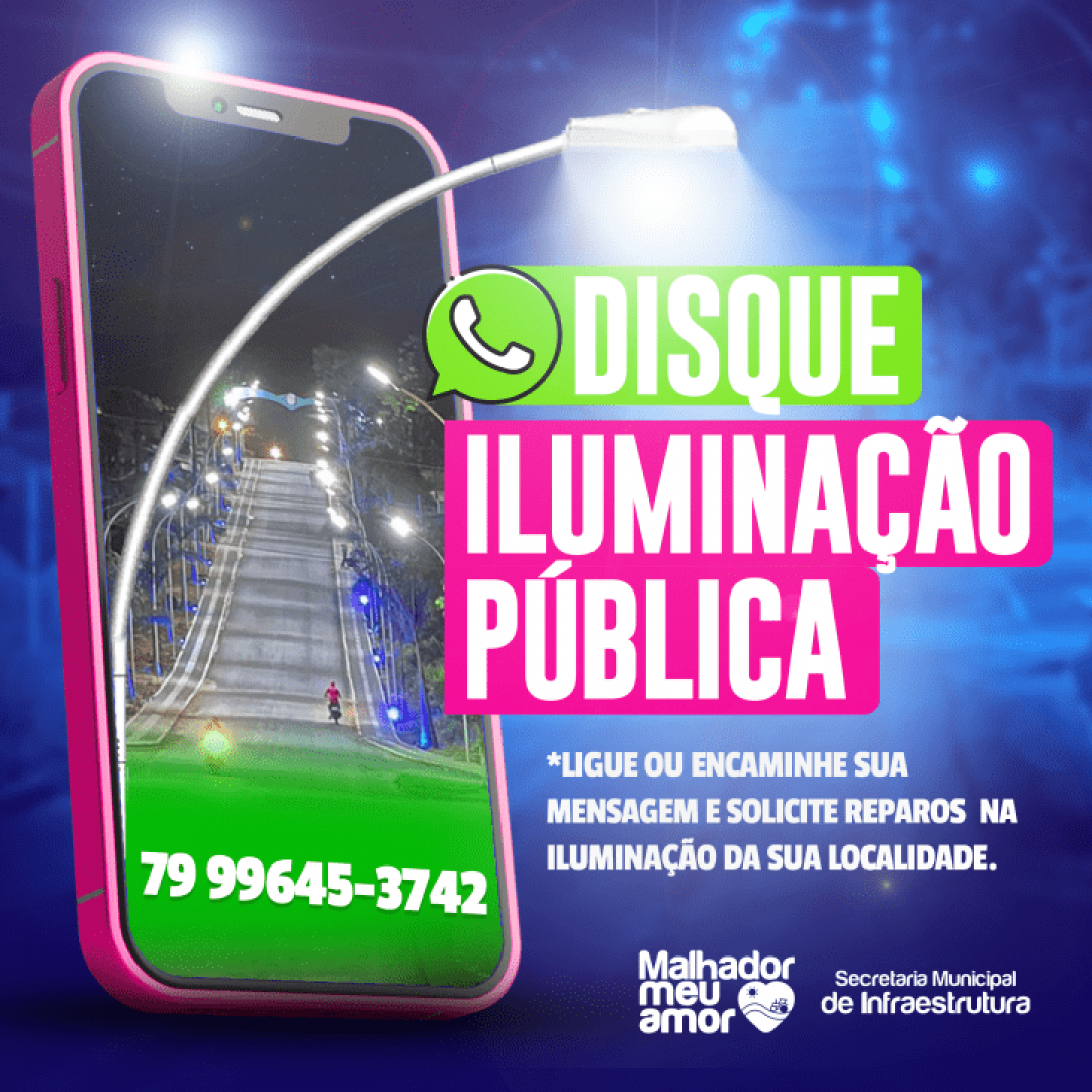 Prefeitura disponibiliza o “Disque Iluminação” para atender demandas da população