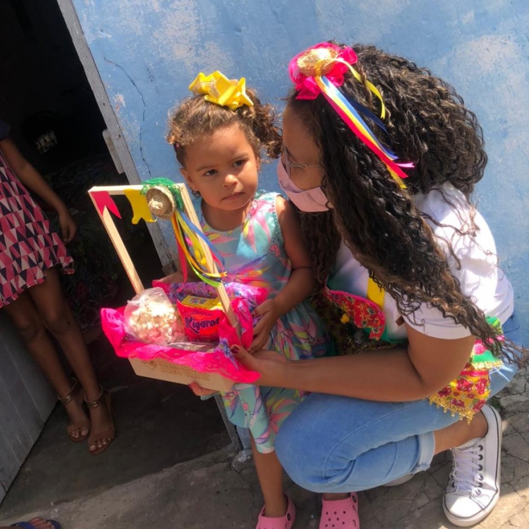 Criança Feliz: cestas em comemoração ao São João são distribuídas em Malhador