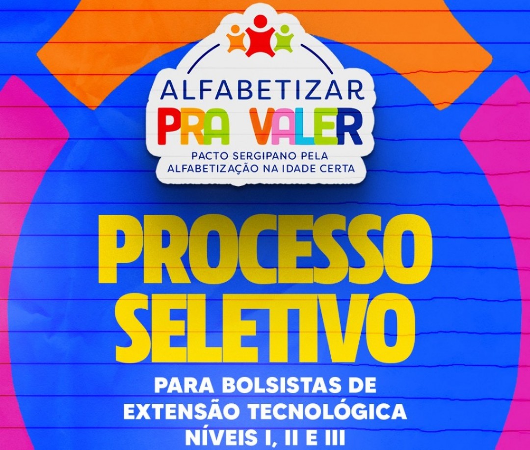 Encerram hoje, (07), as inscrições de Bolsistas de Extensão Tecnológica para o programa Alfabetizar pra Valer em Malhador